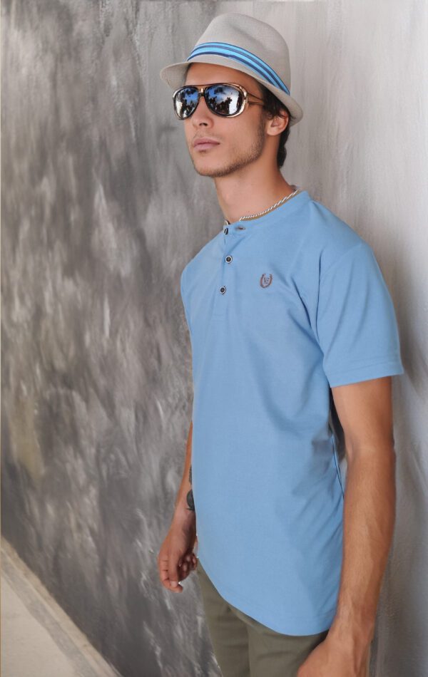 POLO CLÁSICO AZUL CIELO VESTIR ELEGANZIA
