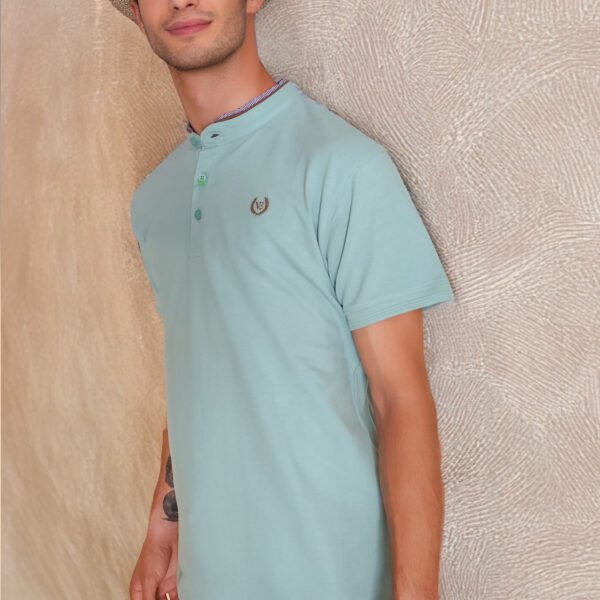 POLO CLÁSICO VERDE MENTA VESTIR ELEGANZIA
